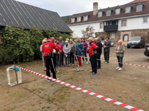 Członkowie Koła Wałbrzych na spartakiadzie zorganizowanej przez Zarząd Koła Wałbrzych