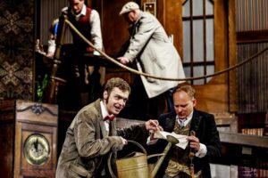 zdjęcia ze sztuki pt. „ Coś poszło nie tak” w teatrze C.K. Norwida.